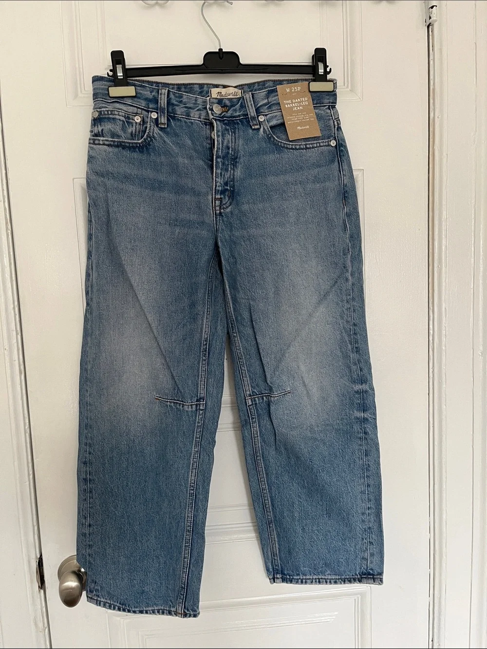 Madewell Petite Darted Barrel Leg jean NWT